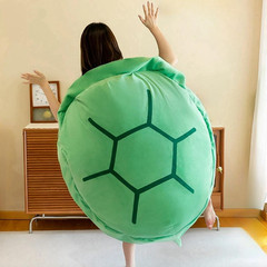 BXEBUI 40 Inch Wearable Turtle Shell Pillows Weighted Stuffed Animal Costume Plu