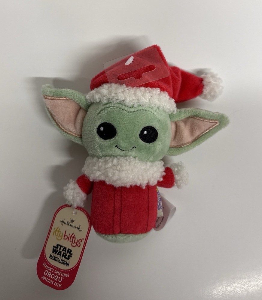 Hallmark Itty Bittys Season’s Greetings GROGU Star Wars The Mandalorian 6″ Plush