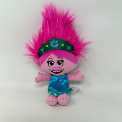 Just Play Trolls Poppy Plush Stuffed Doll Pink Blue Cute Soft 6″