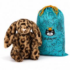 Jellycat Leopard Bunny Plush Toy Soft Stuffed Animal Doll w/ Dust Bag Gift