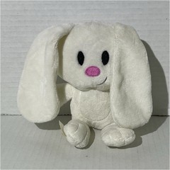 Circuit City White Bunny Plush Stuffed Animal Mini (Under 6 in) Pink Black 2008
