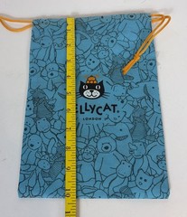 Genuine Jellycat Blue Drawstring Gift Bag Plush Storage 10.25 x 7.25 Used Exce