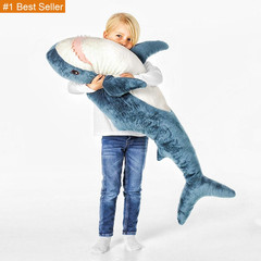 XIAOHONG 39 Inch Giant Shark Stuffed Animal,Soft Shark Cushion Pillow Shark Plus
