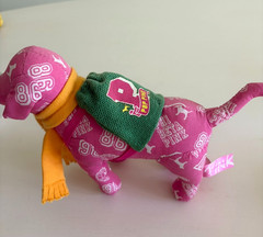 Vintage Limited Edition Victoria’s Secret PINK Phi Beta Plush Dog with Backpack