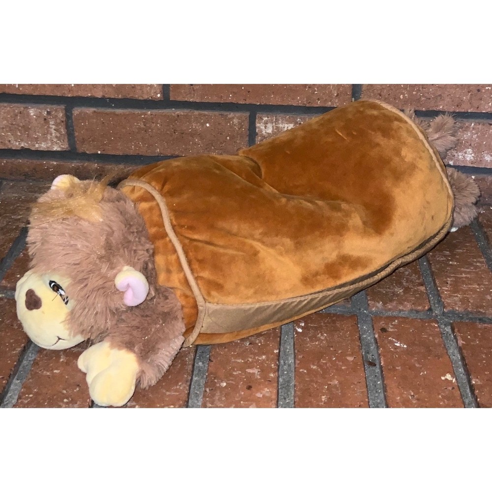 LapGear Plush Monkey Lap Desk Tablet Stand Brown Stuffed Animal Bolster Pillow