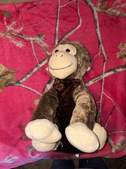 Fiesta Brown Monkey Plush Sitting 16” Almost Like Punch’s VGUC