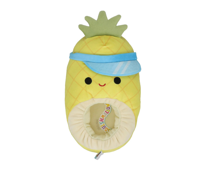 Squishmallow Pineapple Cruise Slippers Womens 9-10 Pineapple Fruit FREE Ship