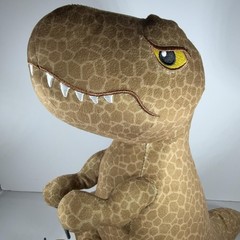Jurassic World Dominion T-Rex Dinosaur Plush Just Play Small Brown Soft Toy