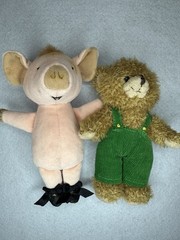 Corduroy Bear Give A Pig A Pancake Plush Mini 6″ Stuffed Animal Kids Story Book