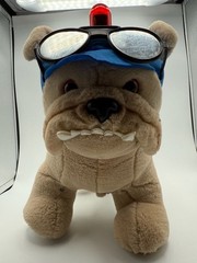 1992 Mattel Vintage Bulldog Plush with Working Flashlight and Siren