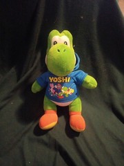 YOSHI Build A Bear NINTENDO SUPER MARIO w/ YOSI HOODIE Stuffed Plush Toy