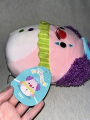 Squishmallows 8 inch “Noy” Plush, clown Blob fish , 2023, New With Tags