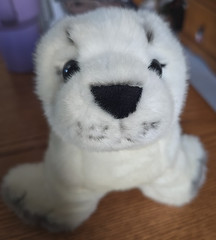 Adventure Planet Soft White Harp Seal 13″ Plush Stuffed Animal Toy