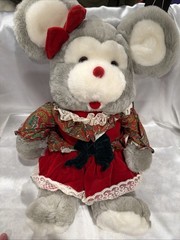 Vtg 1992 Twinkle & Star Christmas Mouse 20″ Plush Commonwealth