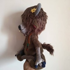 Zootopia Yax Stuffed Animal, Long-haired Psychedelic Yak Plush Doll