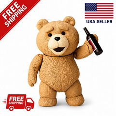 Ted 2 Movie Teddy Bear 10cm Action Figure Boxed Articulated BJD Model Toy Gift