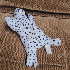 Vintage Zangeen Dalmatian Puppy Dog Spotted Stuffed Animal Beanie Plush 7” RARE