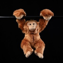 21cm Realistic Red Orangutan Stuffed Plush Toy Cute Monkey Doll