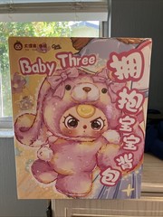 NEW 400% Baby Three BB3 Hugging Baby Backpack Plush Blind Box – not Labubu
