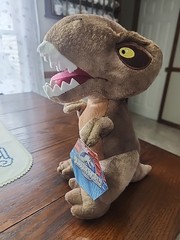 Jurassic World Dinosaur Plush Velociraptor T Rex Doll Universal Dino With Tags