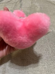Vintage Soft Things Pink and Blue Jumpy Bunny Bunny Stuffed Animal