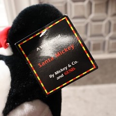Vintage Mickey Mouse Disney Gund Christmas Santa Plush JC PENNEY Exclusive