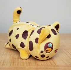 Aphmau MeeMeows Chocolate Chip Cookie Cat 6” Plush Yellow White with Brown Spots