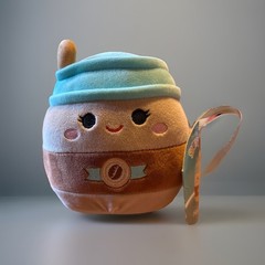 Squishmallows Hautely Coffee Cup Plush Mini Coffee Cup Espresso Drink 5″