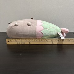 Large 12″ Pusheen Gund Cat Mermaid Plush 2016 NWT Green Pink Gray Star Cat Merma