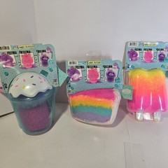 Lot of 3 Fluffie Stuffiez Treats Series Plush NWT Boba Cake Popsicle Treats
