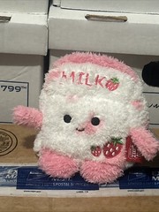 Z Bum Bumz 5” Sunday Strawberry Milk Carton Mini Plush Breakfast Squad BumBumz