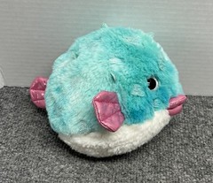 Way To Celebrate Aqua Valentines Puffer Fish Plush 7″ Stuffed Animal Walmart