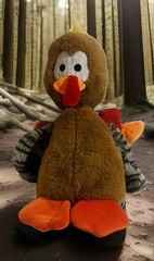 Noahs Ark Animal Workshop Turkey Brown Orange Red Plush Stuffed Toy 13” Soft