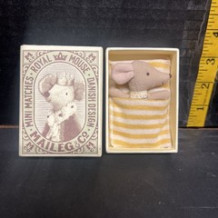 Maileg Mini Matches ROYAL MOUSE Sleepy-Wakey BLUE Boy