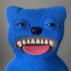 Rare Fuggler Sir Belch Blue Felt 10” Plush Doll Funny Ugly Monster Spin Master