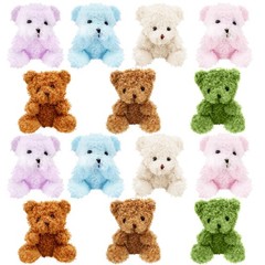 14 Pack 4 inch Mini Teddy Bears Toys Soft Cute Colorful Small Teddy Bear Stuf…