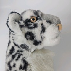 Vintage 1983 Applause WWF Snow Leopard Plush Large Realistic Big Cat Stuffed Toy