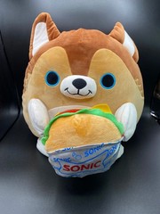 Sonic Zuru Snackles Lucas Dog Burger Plush 8″ Stuffed Animal Toy Series 2