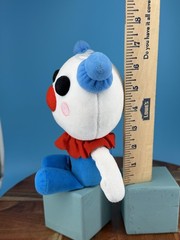 Piggy Clown Plush 8” MiniToon Roblox Horror Game Stuffed Animal Toy Blue White