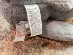 NWT Miniso Desert Star Gray Cat Plush 14″ Stuffed Animal Kitten Sparkle Eyes