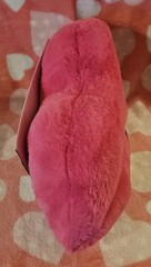 Weighted Snug Bud Plush Pink BIG Kissy Lips All You Need Is Kisses Valentine