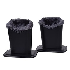 Pack of 2 Soft Plush Lined Eyeglasses Holder Stand Protective One Size Style D