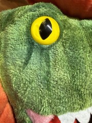 Giant Dilophosaurus Dinosaur 18” Stuffed Animal Hidden Toy Pouch Puppet MorisMos