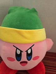 KIRBY w/ Sword JUMBO 16″ Large Mega Plush & Small Nintendo Link Stuffed Toy