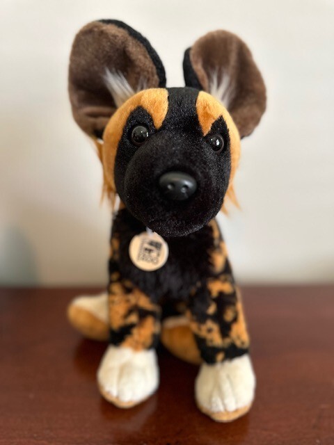 Hyena black and brown from Cincinnati Zoo by Wild Republic “Bingo” Collar 13″