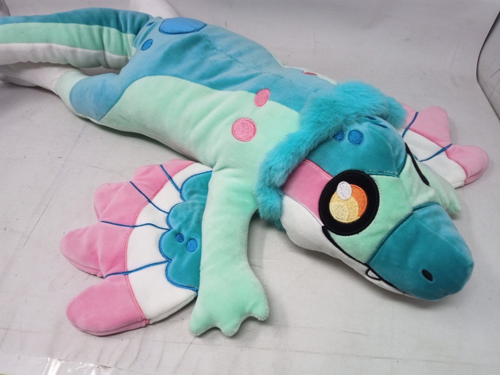 Prehistoric Pals Weighted Teal Dino Plush Lily Moon Suits