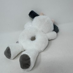 Spark Create Imagine Cow Plush Stuffed Animal Black White Rattle Fluffy Toy 8″