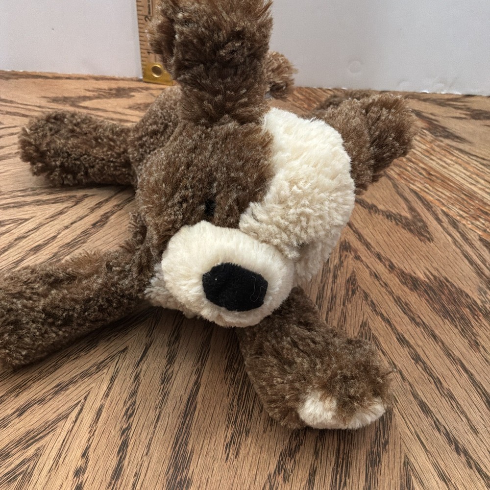 mary meyer plush Dog White And Brown Floppy Lovey Snuggle