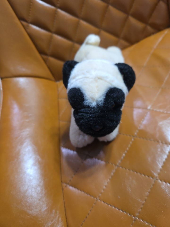 Small Wild Republic Cream & Black Plush Pug Puppy Dog Stuffed Animal – 3.5 inche
