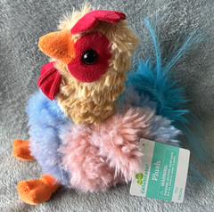 Small Shaggy Rooster Plush, Multicolor, 8″, Easter by Way To Celebrate